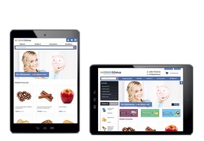 mobilne sklepy internetowe na tablecie